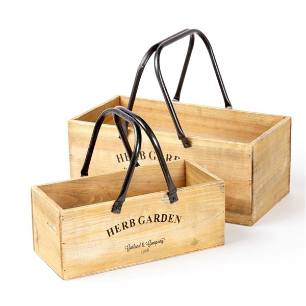 CAJA MADERA HERB GARDEN