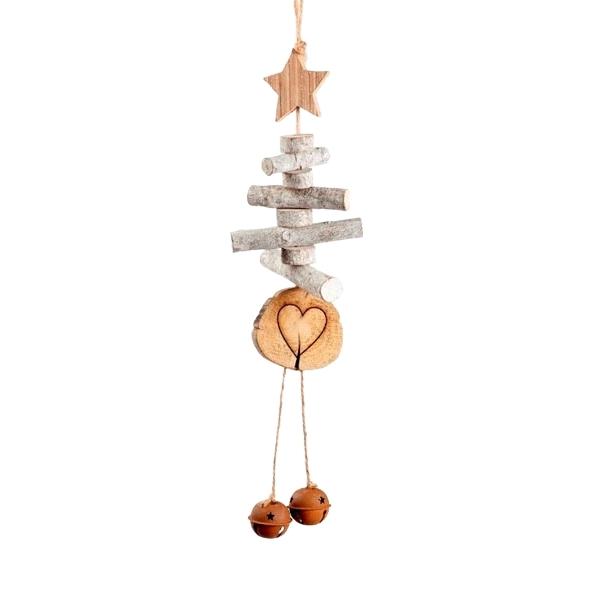 COLGANTE MADERA CHIME HANGER HEART