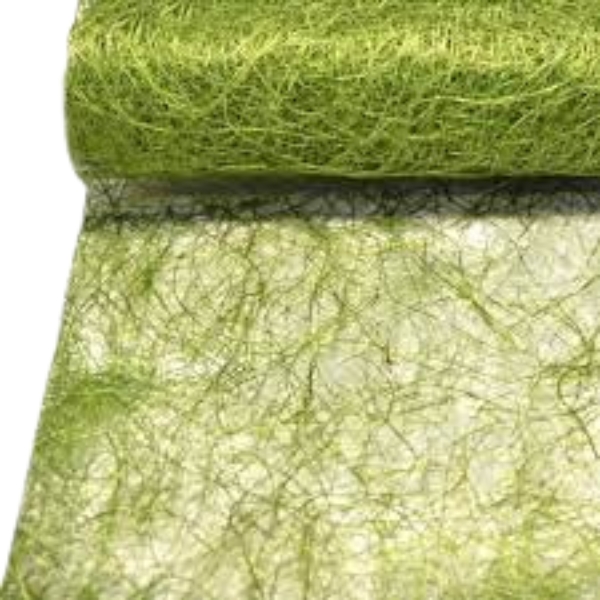 ABACA NATURAL 50 cm x 5 m VERDE
