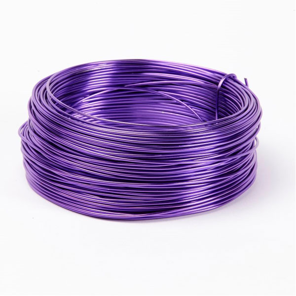 ALAMBRE ALUMINIO-LILA 2 mm x 500 g. 58 m.