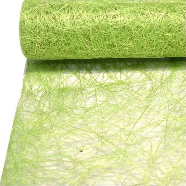 ABACA NATURAL 50 cm x 5 m VERDE PISTACHO